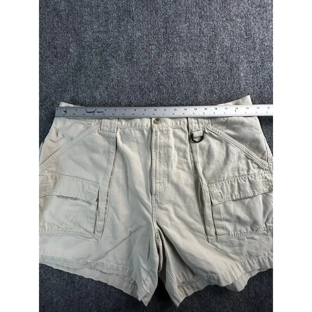 Columbia Sportswear Men's Cargo Shorts Khaki Cotton Size XL 7L Utility